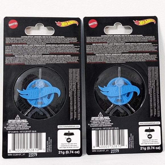 Hot Wheels 3D Hanging Car Air Freshener - Rodger Dodger, Bundle of 2, New - Picture 2 of 3